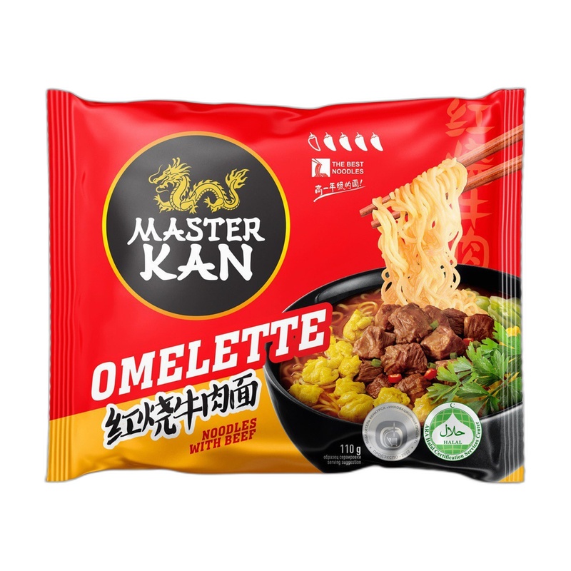 ЛАПША MASTER KAN С ОМЛЕТОМ 110Г ПАКЕТ