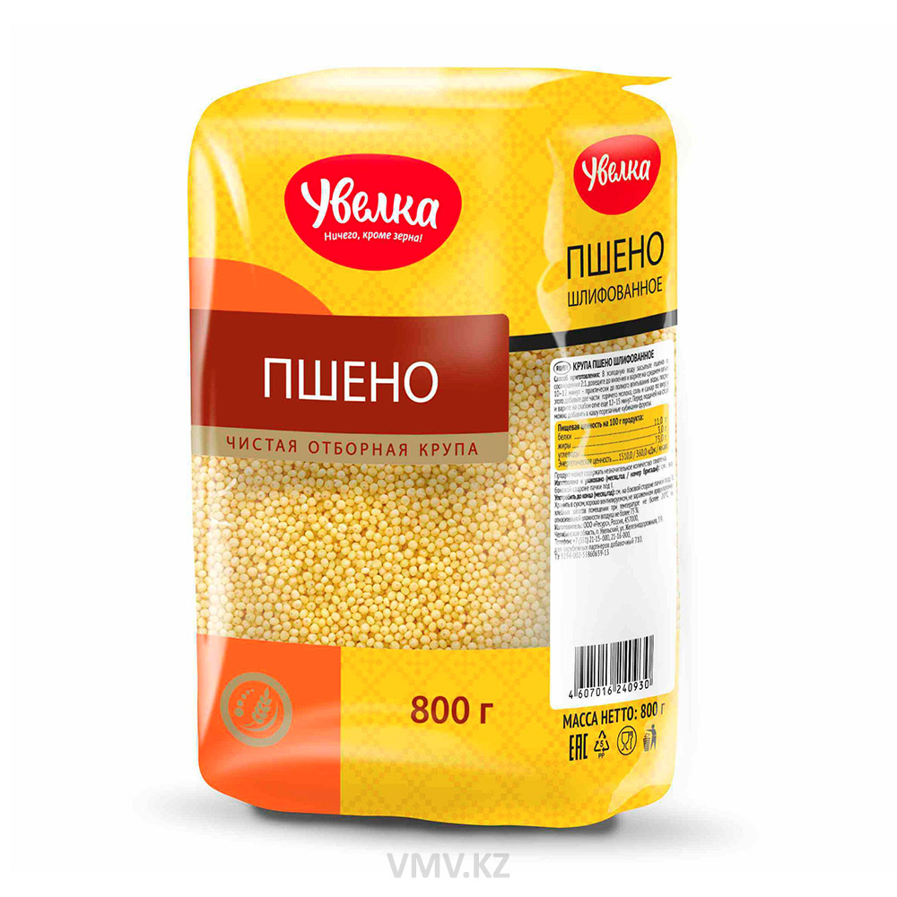 ПШЕНО УВЕЛКА ЗОЛОТОЕ 800Г