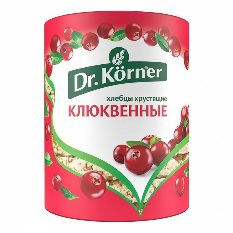 ХЛЕБЦЫ DR.KORNER ЗЛАКОВЫЙ КОКТЕЙЛЬ КЛЮКВА 100Г
