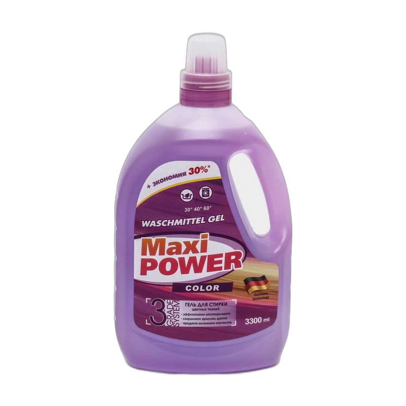 ГЕЛЬ ДЛЯ СТИРКИ MAXI POWER COLOR 3,3Л