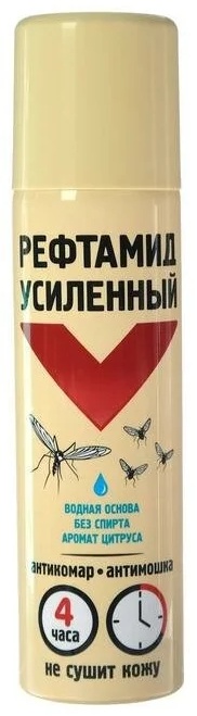 АЭРОЗОЛЬ РЕФТАМИД ОТ КОМАРОВ И МОШЕК 150МЛ
