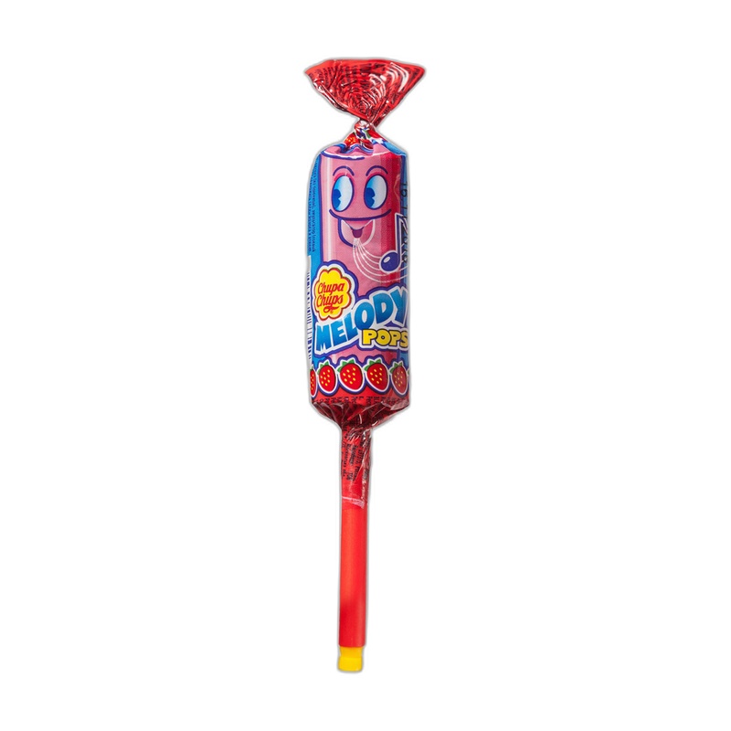КАРАМЕЛЬ CHUPA CHUPS МЕЛОДИ ПОПС КЛУБНИКА 15Г