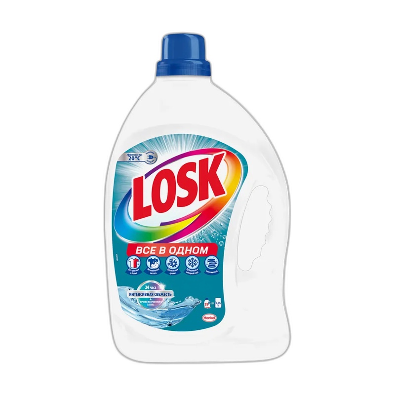 ГЕЛЬ ДЛЯ СТИРКИ LOSK ИНТЕНСИВНАЯ СВЕЖЕСТЬ 2,145Л