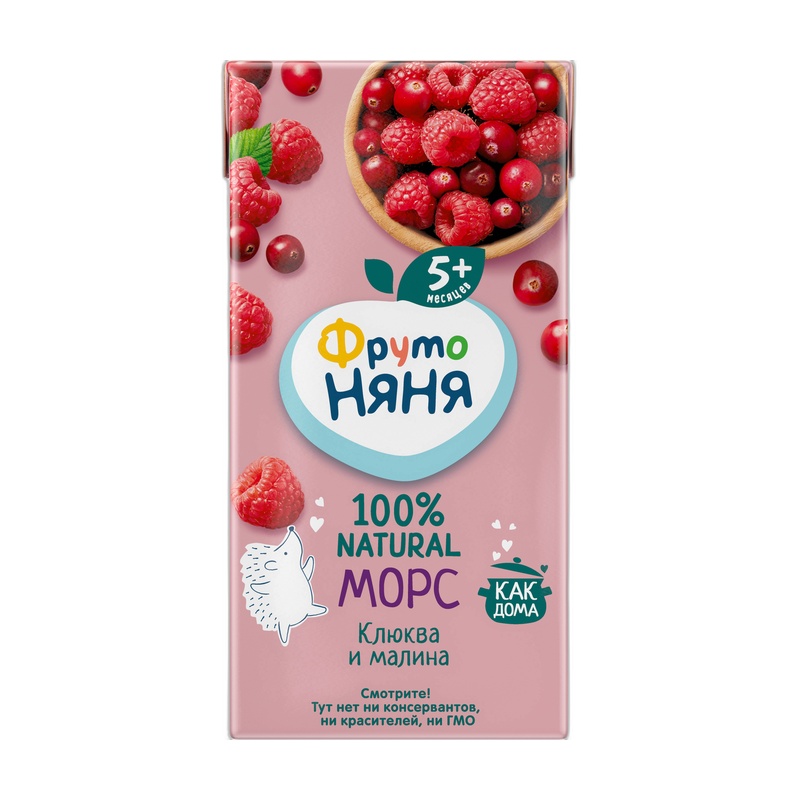 МОРС ФРУТО НЯНЯ КЛЮКВА МАЛИНА 200МЛ Т/П