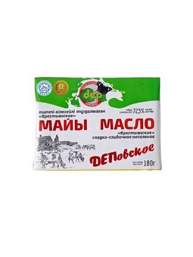 МАСЛО DEP СЛИВОЧНОЕ КРЕСТЬЯНСКОЕ 72,5 % 180Г