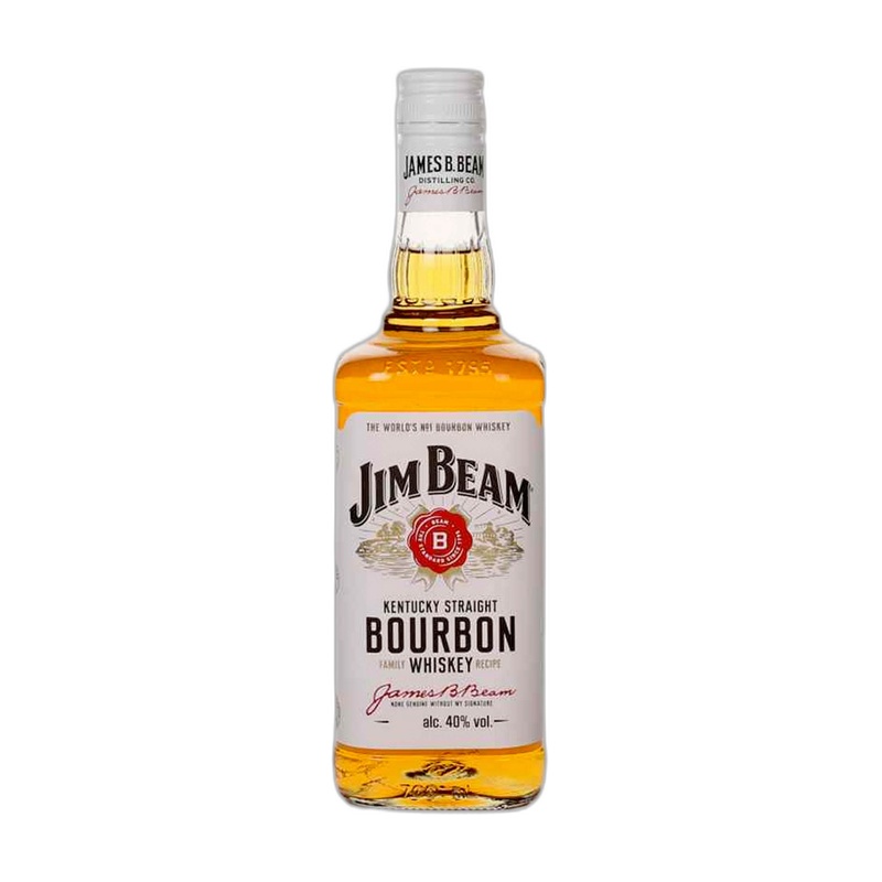 ВИСКИ JIM BEAM WHITE BOURBON 40% 0,7Л