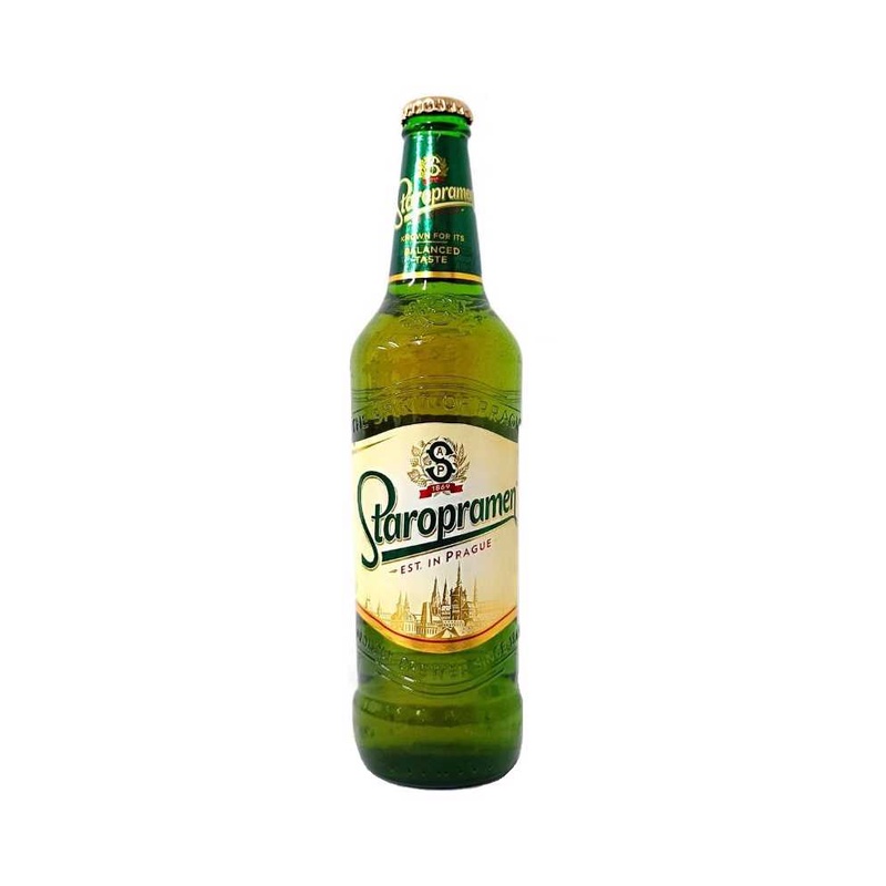 ПИВО STAROPRAMEN PREMIUM СВЕТЛОЕ 5% 0,5Л СТ/Б