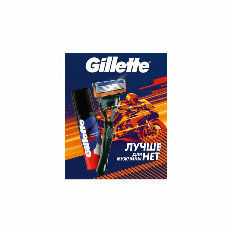 НАБОР GILLETTE FUSION БРИТВА С 1 С/К+GILLETTE ПЕНА ДЛЯ БРИТЬЯ 50МЛ