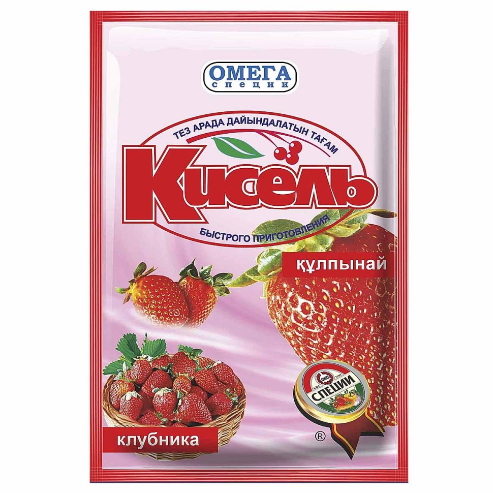 КИСЕЛЬ ОМЕГА КЛУБНИКА 90Г