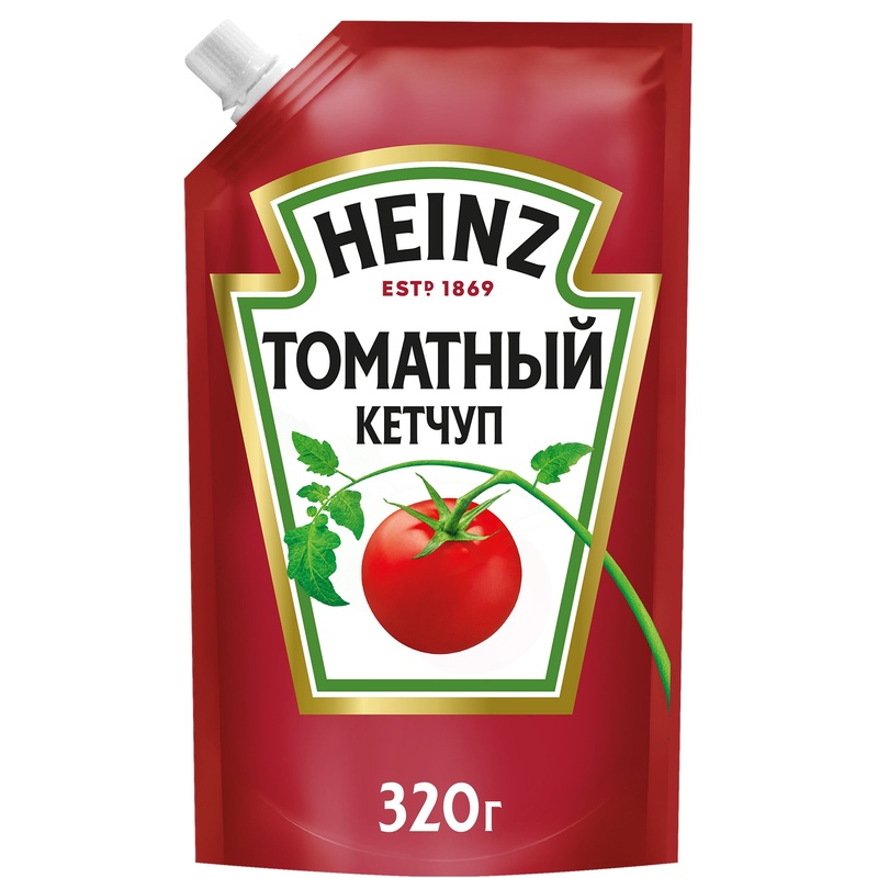 КЕТЧУП HEINZ ТОМАТНЫЙ 320Г Д/П