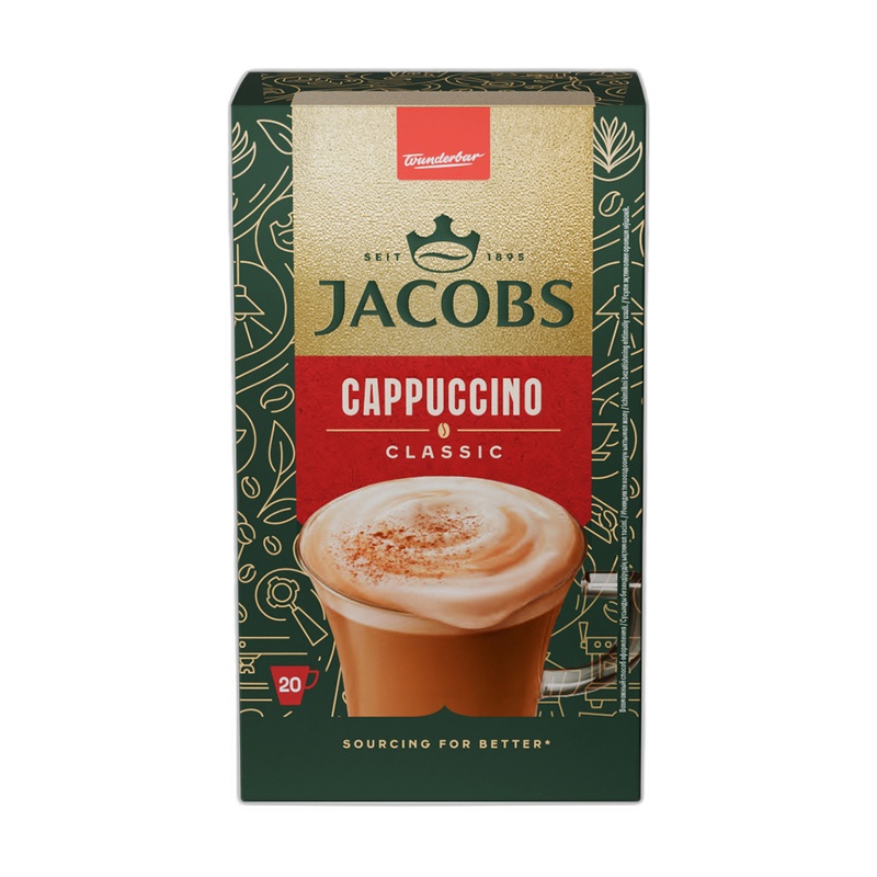 КОФЕ JACOBS CAPPUCCINO 3В1 17,5Г СТИК