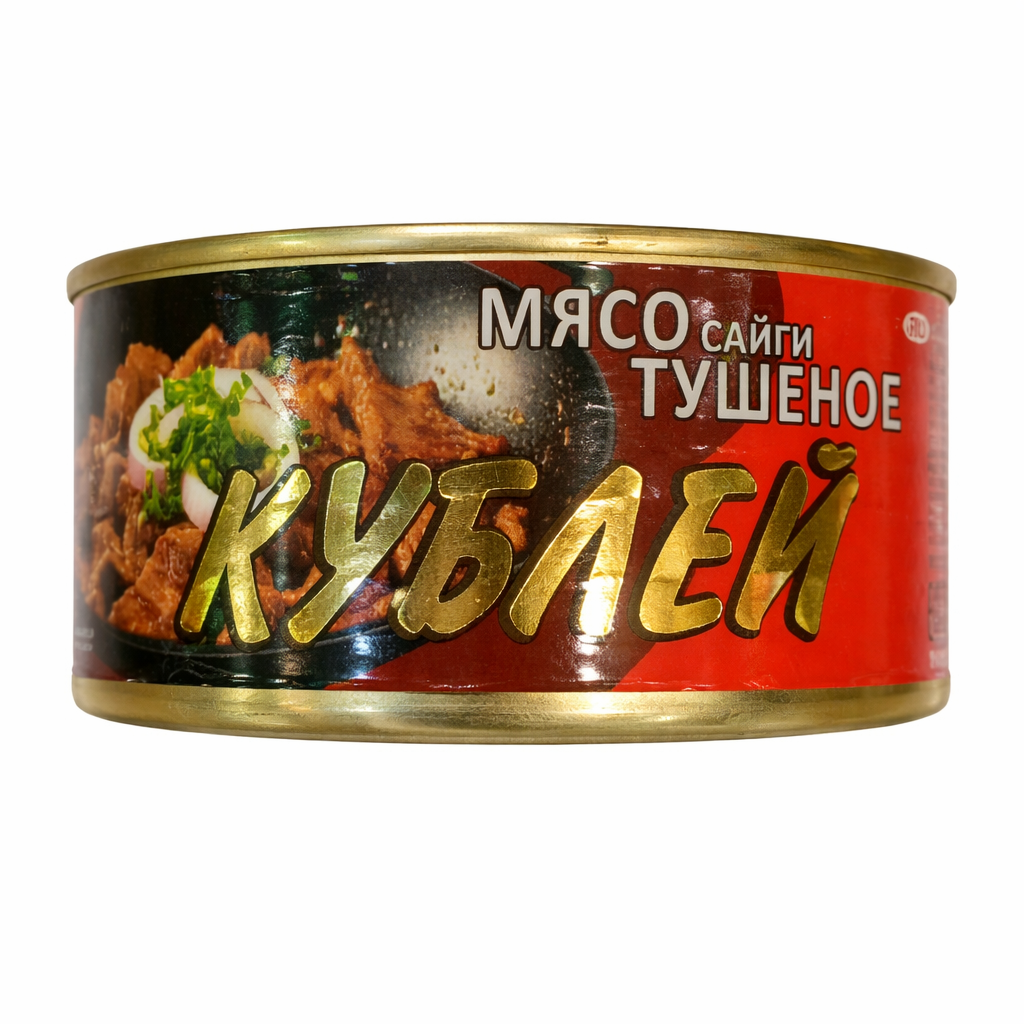 МЯСО САЙГИ КУБЛЕЙ ТУШЕНОЕ 325Г Ж/Б