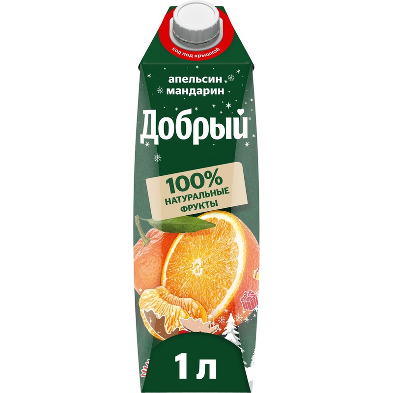 СОК ДОБРЫЙ АПЕЛЬСИН МАНДАРИН 1Л Т/П