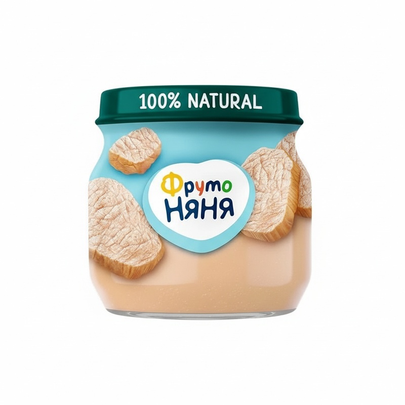 ПЮРЕ ФРУТО НЯНЯ ТЕЛЯТИНА 80Г СТ/Б