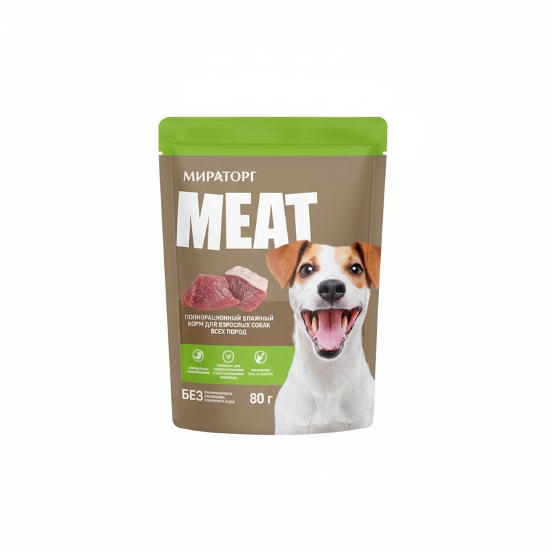 КОРМ ДЛЯ СОБАК МИРАТОРГ MEAT РАГУ С СОЧНЫМ ЯГНЕНКОМ 80Г