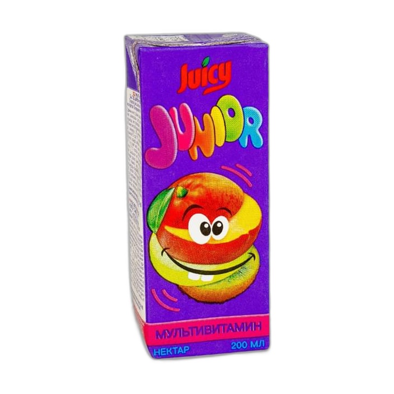 НЕКТАР JUICY JUNIOR МУЛЬТИВИТАМИН 200МЛ Т/П