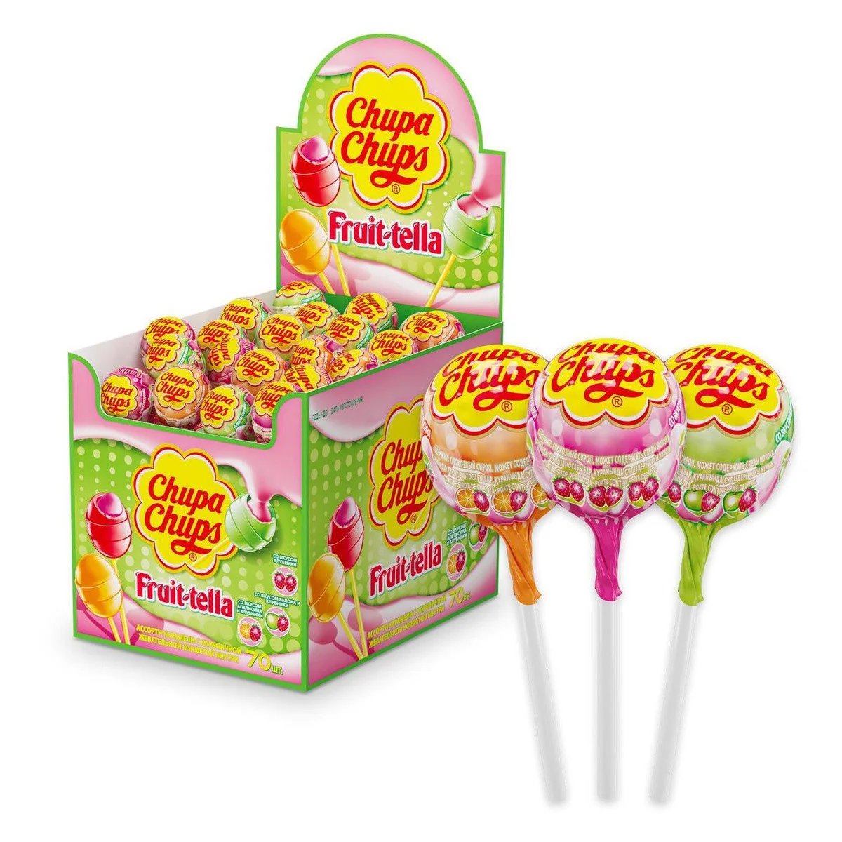 КАРАМЕЛЬ CHUPA CHUPS ФРУТ-ТЕЛЛА 17Г