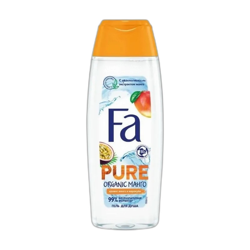 ГЕЛЬ ДЛЯ ДУША FA PURE ORGANIC МАНГО И МАРАКУЙЯ 250МЛ