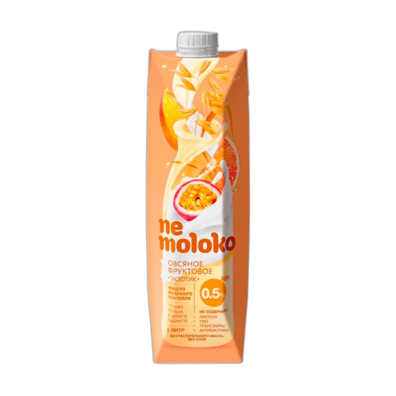 НАПИТОК ОВСЯНЫЙ NEMOLOKO ФРУКТОВЫЙ ЭКЗОТИК 1Л Т/П