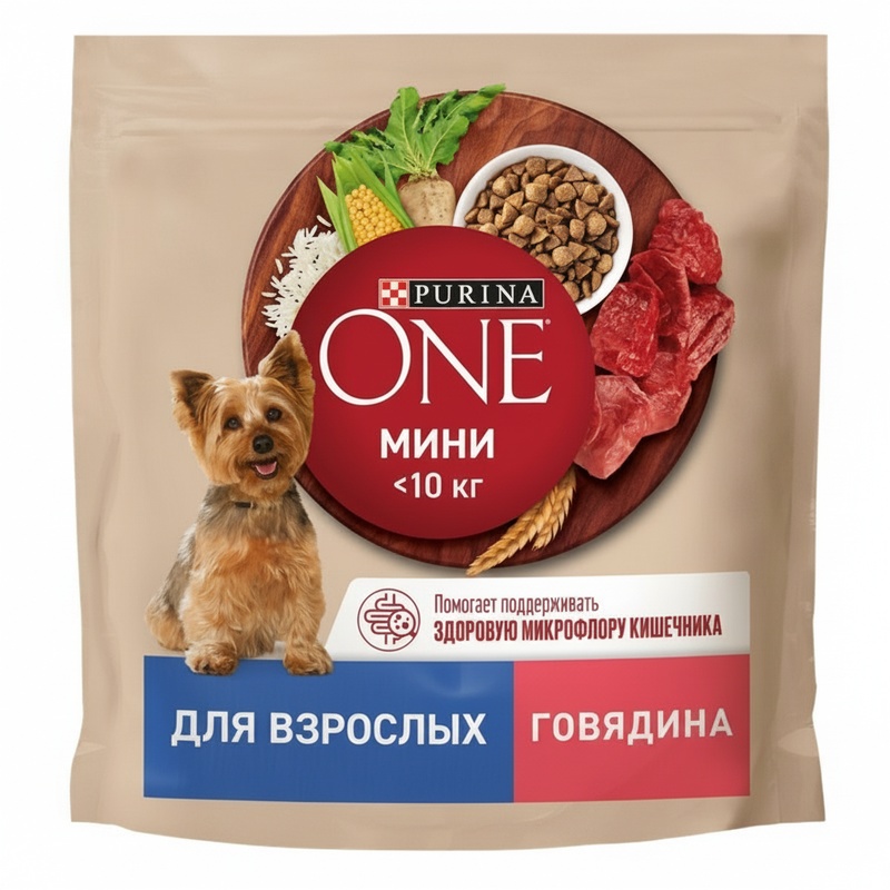 КОРМ ДЛЯ СОБАК PURINA ONE МИНИ ГОВЯДИНА И РИС 1,5КГ