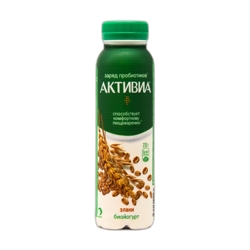 ЙОГУРТ ПИТЬЕВОЙ АКТИВИА ЗЛАКИ 260Г П/Б