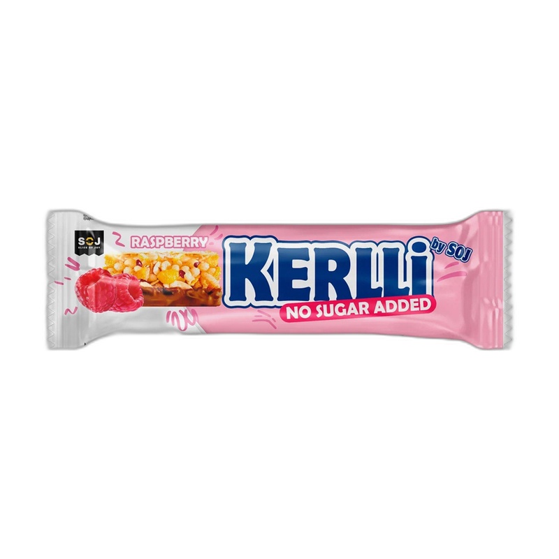 БАТОНЧИК ЗЛАКОВЫЙ SOJ KERLLI МАЛИНА БЕЗ САХАРА 45Г