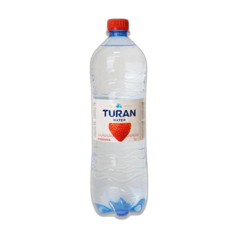 ВОДА НЕГАЗИРОВАННАЯ TURAN КЛУБНИКА 1Л ПЭТ