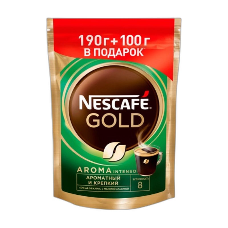 КОФЕ РАСТВОРИМЫЙ NESCAFE GOLD AROMA INTENSO 290Г Д/П