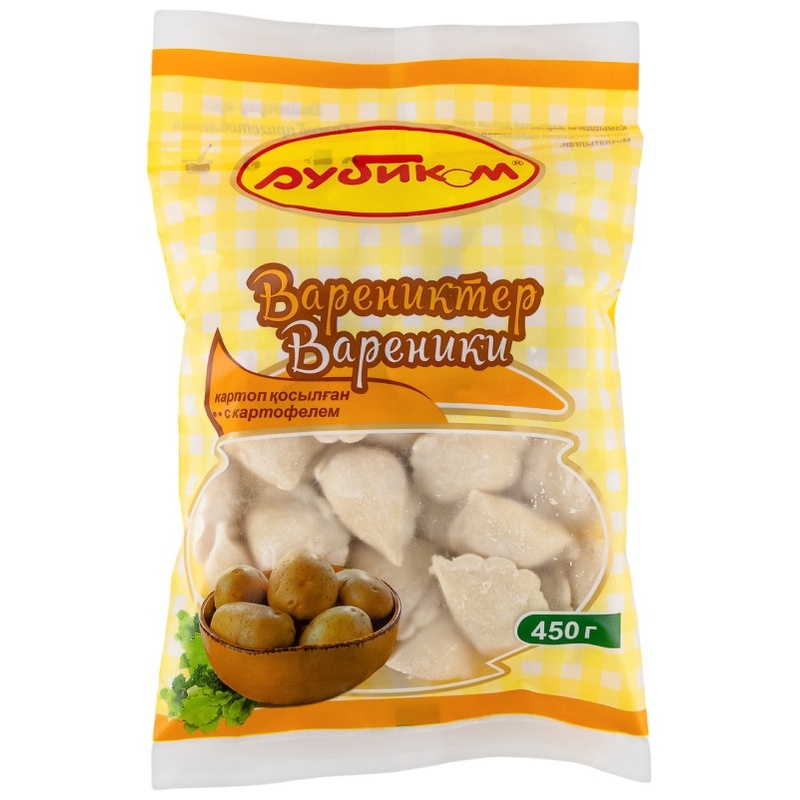 ВАРЕНИКИ КАРТОФЕЛЬ РУБИКОМ ПАК 450Г
