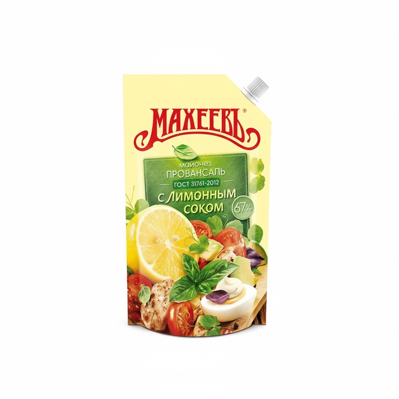 МАЙОНЕЗ МАХЕЕВЪ ПРОВАНСАЛЬ С ЛИМОНОМ 50,5 % 770Г Д/П