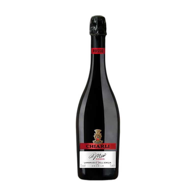 ВИНО ИГРИСТОЕ DELL'EMILIA LAMBRUSCO КРАСНОЕ ПОЛУСЛАДКОЕ 7,5% 0,75Л ИТАЛИЯ