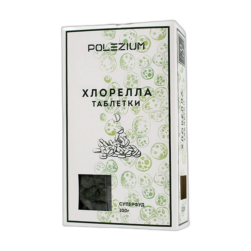 ХЛОРЕЛЛА POLEZIUM ТАБЛЕТКИ 100Г