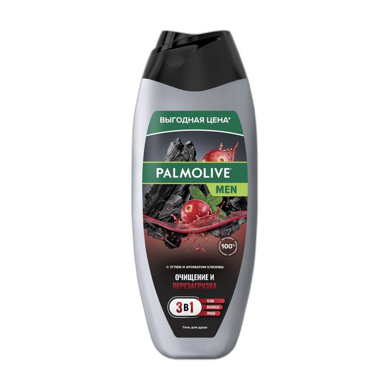 ГЕЛЬ ДЛЯ ДУША PALMOLIVE MEN ОЧИЩЕНИЕ И ПЕРЕЗАГРУЗКА 450МЛ