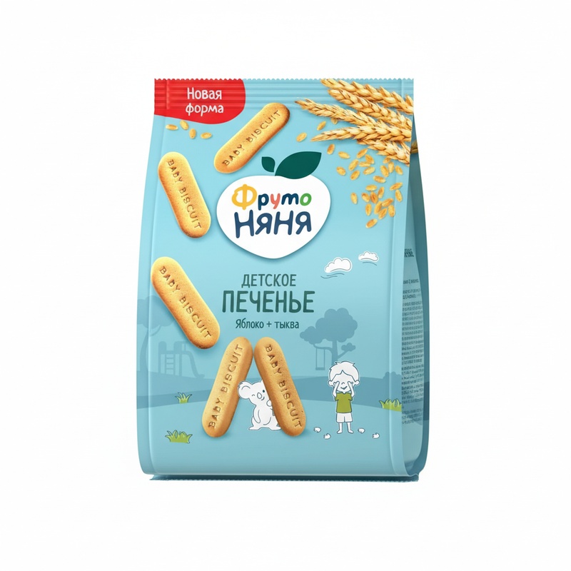 ПЕЧЕНЬЕ ФРУТО НЯНЯ ПШЕНИЧНОЕ ЯБЛОКО ТЫКВА 120Г