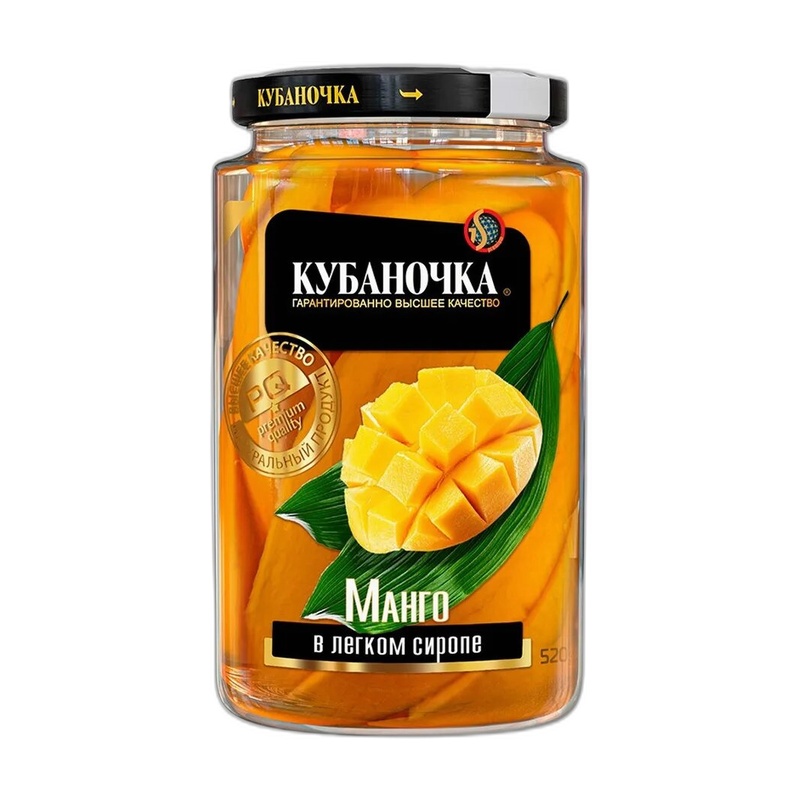 МАНГО КУБАНОЧКА В СИРОПЕ 750Г СТ Б