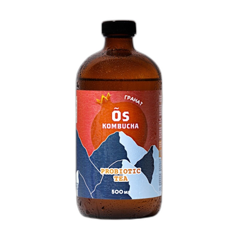 ЧАЙ ХОЛОДНЫЙ ÕS KOMBUCHA ГРАНАТ 0,5Л СТ/Б
