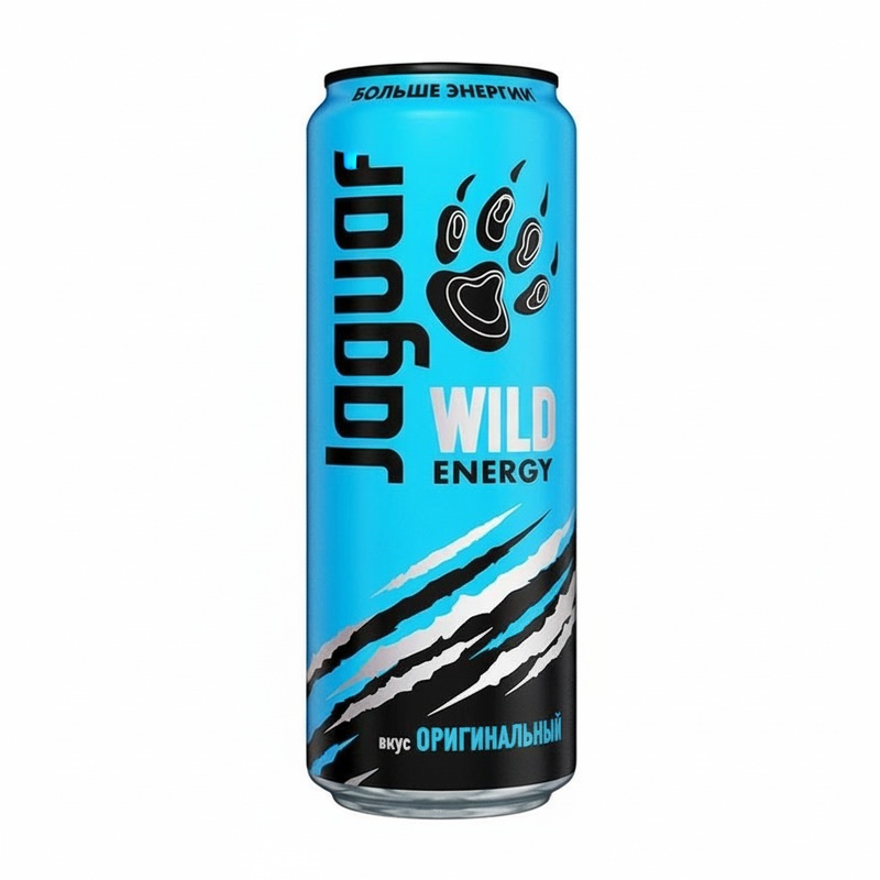НАПИТОК ЭНЕРГЕТИЧЕСКИЙ JAGUAR WILD 0,45Л Ж/Б
