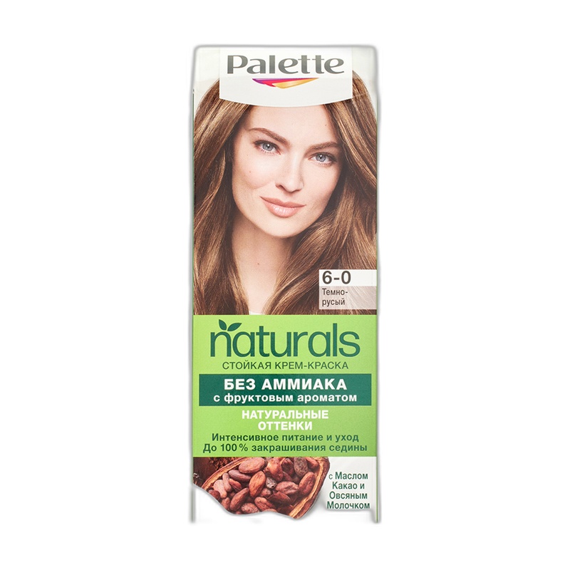 КРАСКА ДЛЯ ВОЛОС PALETTE NATURALS 6-0 ТЕМНО-РУСЫЙ