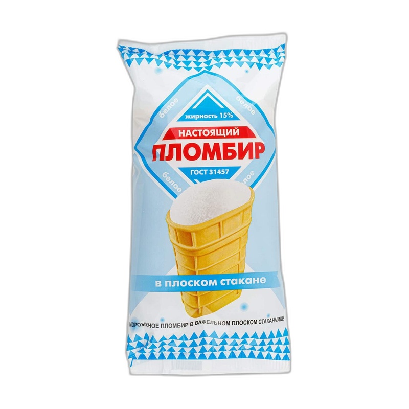 МОРОЖЕНОЕ НАТУР ПЛОМБИР 90Г СТАКАН