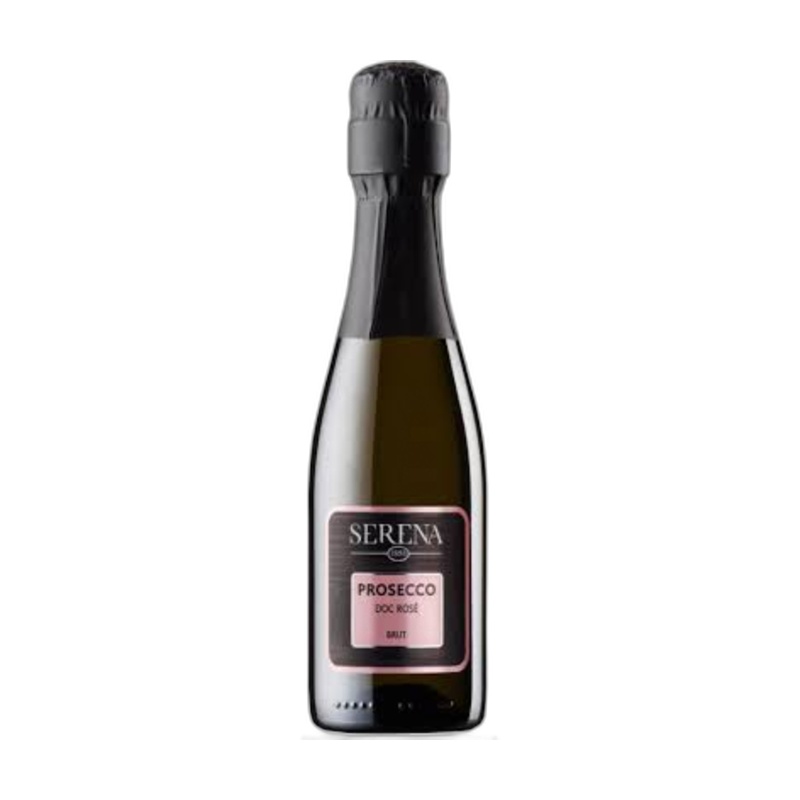 ВИНО ИГРИСТОЕ SERENA PROSECCО ROSE BRUT РОЗОВОЕ СУХОЕ 11% 0,2Л ИТАЛИЯ