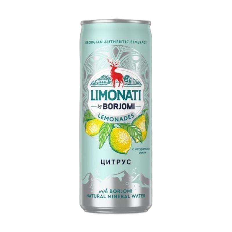 ЛИМОНАД BORJOMI ЦИТРУС 0,33Л Ж/Б