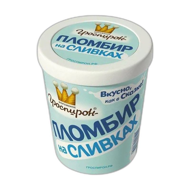 МОРОЖЕНОЕ ПЛОМБИР НА СЛИВКАХ 430Г ВЕДРО