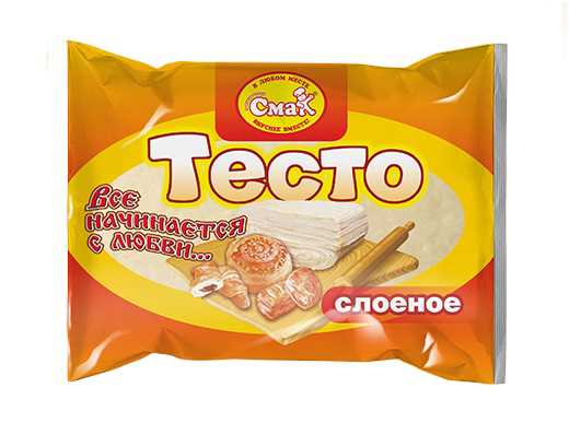 ТЕСТО ЗАБАВА СЛОЕНОЕ 900Г