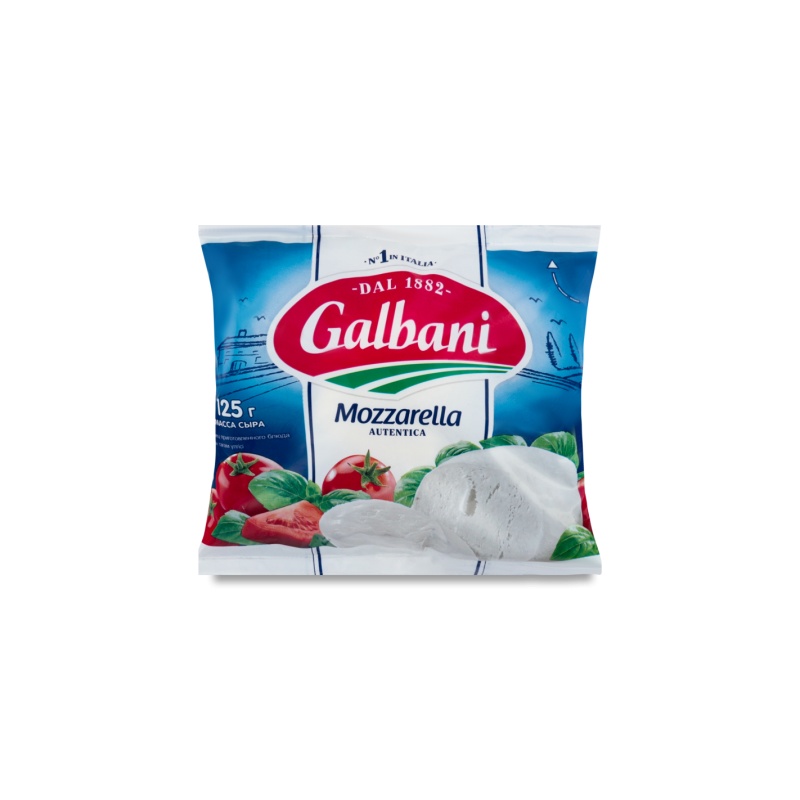 СЫР GALBANI МОЦАРЕЛЛА САНТА ЛЮЧИА 48% 125Г П/П