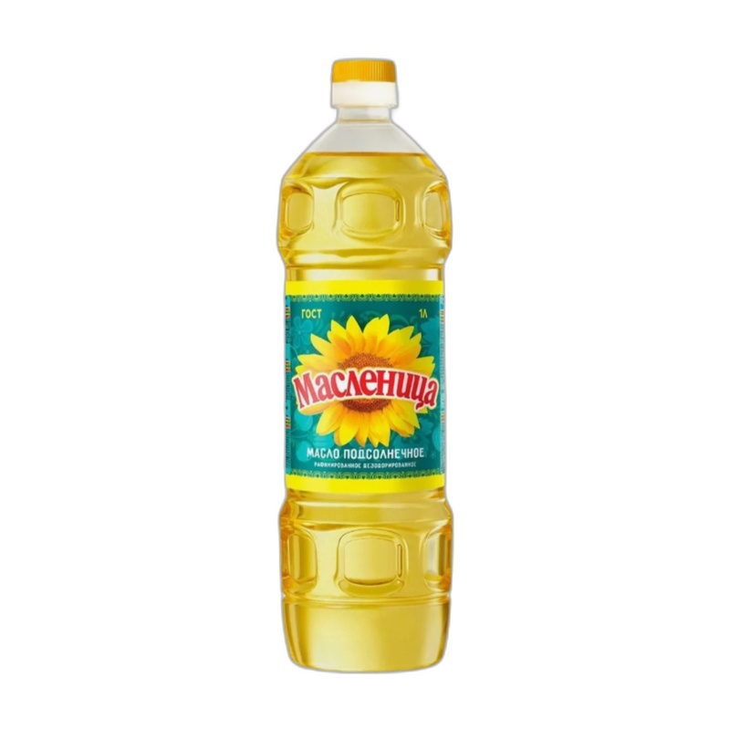 МАСЛО ПОДСОЛНЕЧНОЕ МАСЛЕНИЦА 1Л