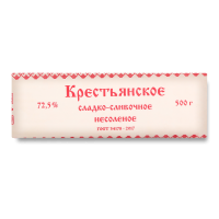 СПРЕД КРЕСТЬЯНСКИЙ СЛАДКОСЛИВОЧНЫЙ 72,5% 500Г