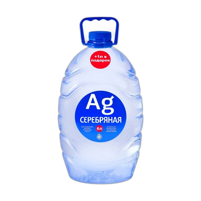 ВОДА НЕГАЗИРОВАННАЯ СЕРЕБРЯНАЯ 6Л ПЭТ