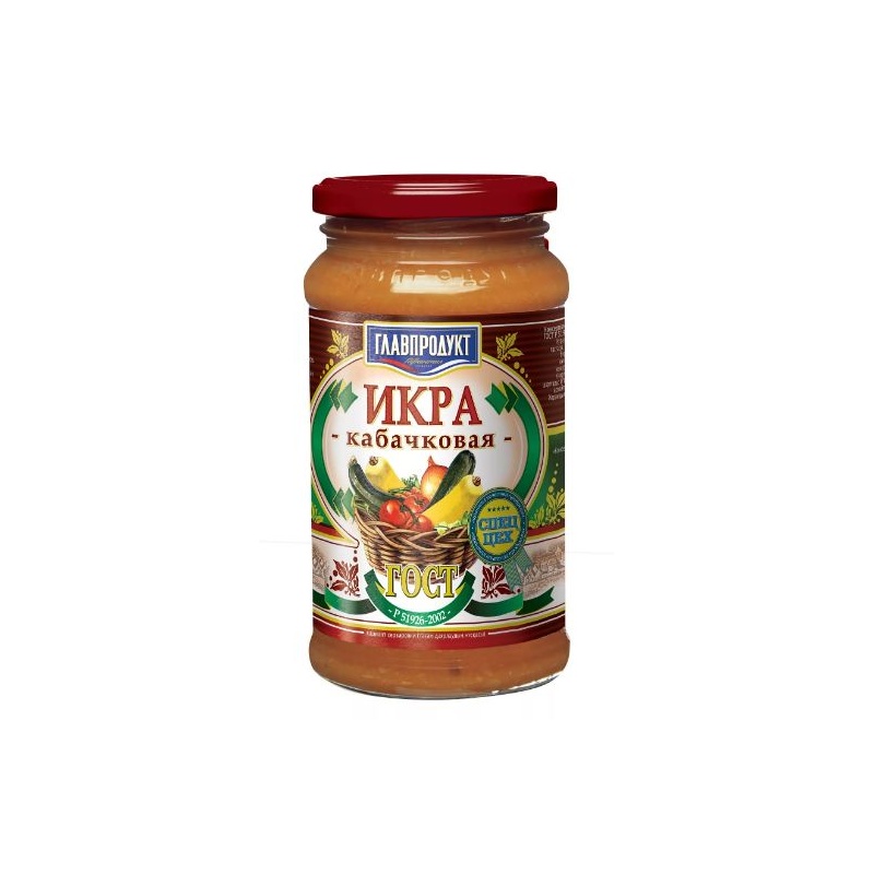 ИКРА ГЛАВПРОДУКТ КАБАЧКОВАЯ ОБЖАРЕННАЯ 460Г