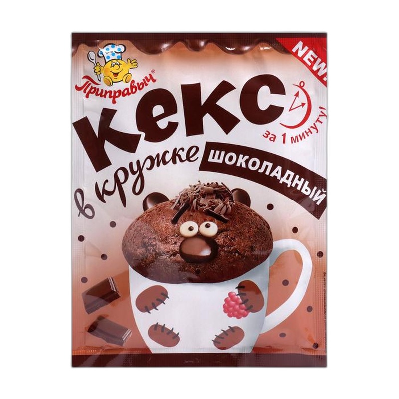 СМЕСЬ ПРИПРАВЫЧ КЕКС В КРУЖКЕ ШОКОЛАД 50Г
