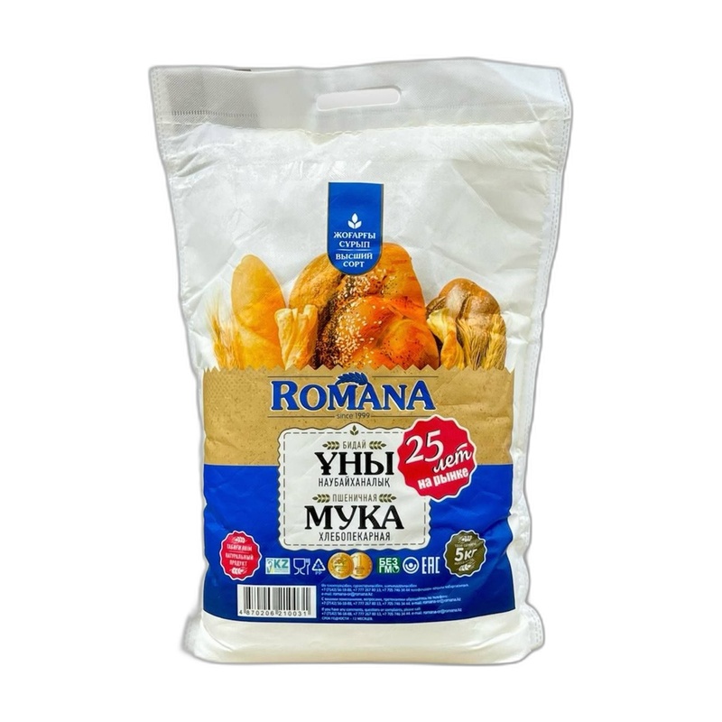 МУКА ПШЕНИЧНАЯ РОМАНА В/С 5КГ